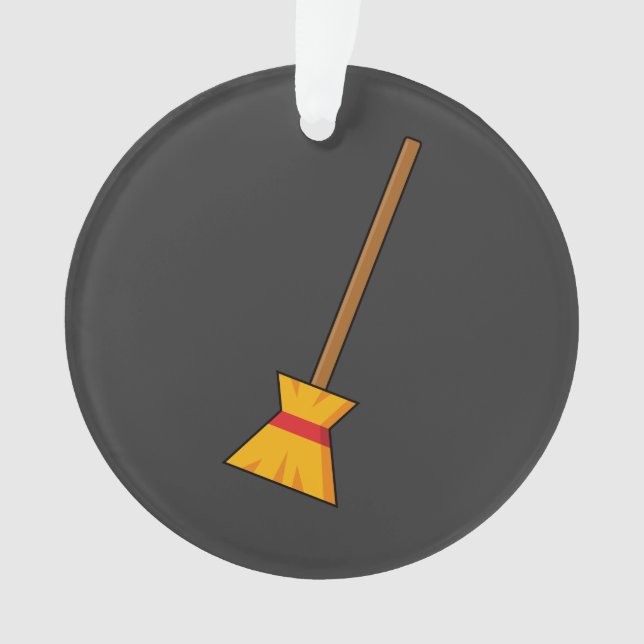 Hexe Broom Ornament (Vorderseite)