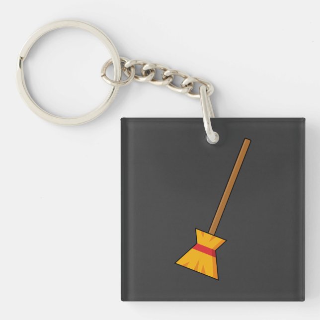 Hexe Broom Schlüsselanhänger (Vorderseite)