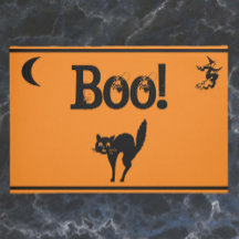 Hexe & Cat Boo! Halloween Doormat/Begrüßungsmatte