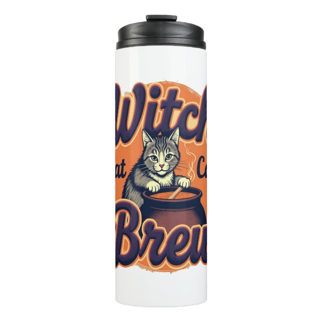 Hexe Cat Brew Thermosbecher (Vorderseite)