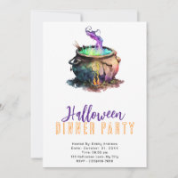 Hexe Cauldron Rauch Halloween Abendessen Party