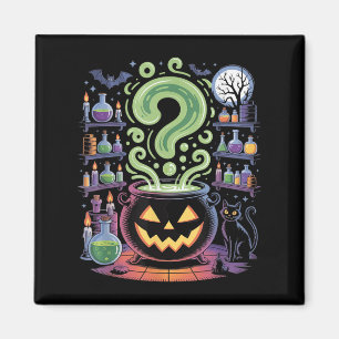Hexe Cauldron Tions Pumpkins Soky Halloween Magnet