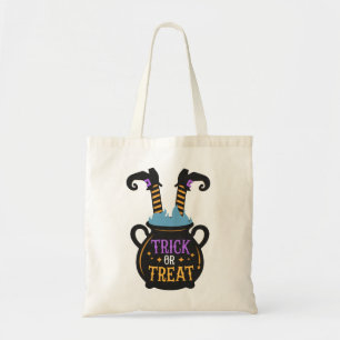Hexe-Cauldron-Trick oder Treat-Tasche Tragetasche