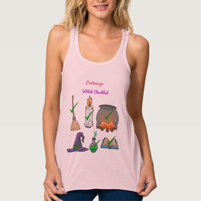 Hexe Checklist Thunder_Cove Tank Top (Vorderseite)