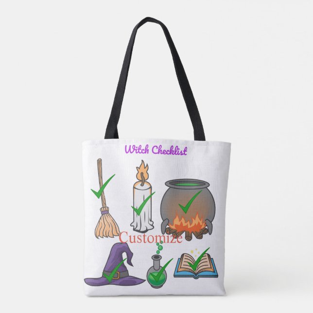 Hexe Checklist Thunder_Cove Tasche (Rückseite)