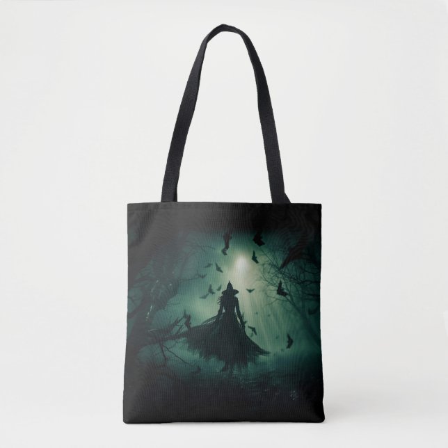 Hexe des Nebelwaldes-Tragetasche Tasche (Vorderseite)