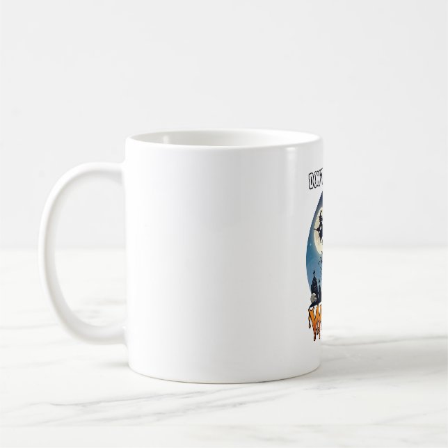 Hexe Don Be Basic Halloween Mondkatze Kürbis_1 Kaffeetasse (Links)