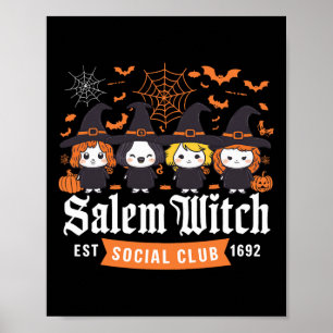 Hexe Est 1692 Social Club Halloween Girls Poster