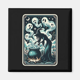 Hexe Ghost Cauldron Gothic Supernatural Tarot Car Magnet