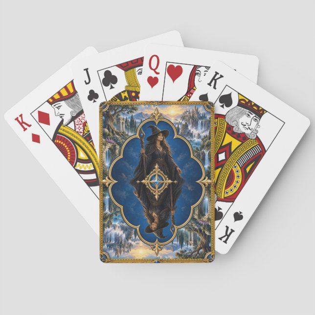 Hexe, Gothic Fantasy Monster Spielkarten (Rückseite)
