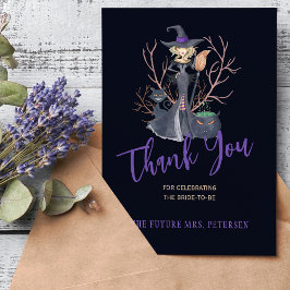 Hexe Halloween Brautparty danke