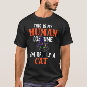 Hexe Halloween ist mein menschliches Kostüm, das i T-Shirt