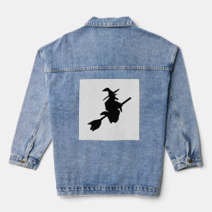 Hexe Halloween Jeansjacke