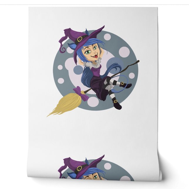 Hexe Halloween Tapete (Abrollen)