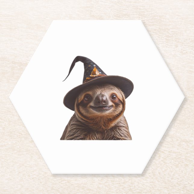 Hexe Halloween-Trick oder leckeres Kürbiski Untersetzer (Vorderseite)