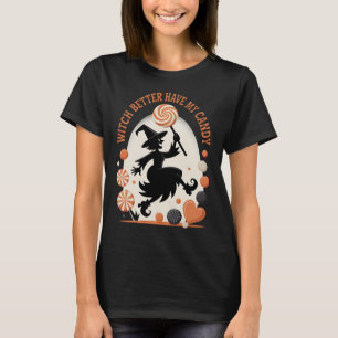 Hexe hat besser mein Candy Funny Halloween T-Shirt