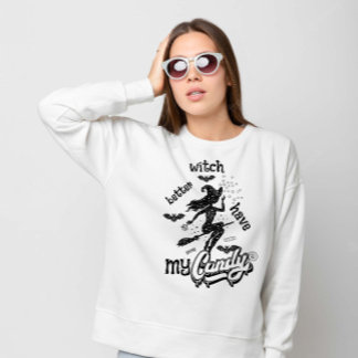 Hexe hat besser mein Kandy Halloween Sweatshirt