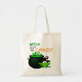 Hexe hat besser mein Kandy Halloween Tragetasche