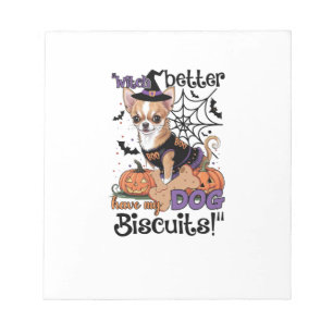 Hexe hat besser meine Hundekekse Süße Halloween C Notizblock