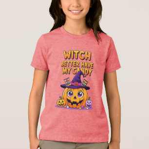 Hexe hat besser meine Süßigkeit - Niedliches Kawai Tri-Blend Shirt