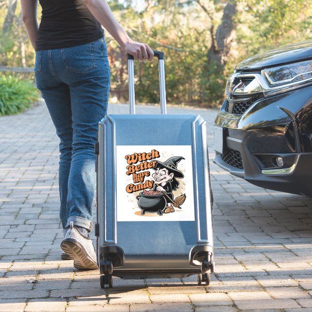 Hexe hat besser meine Süßigkeiten. Aufkleber (Koffer Insitu)