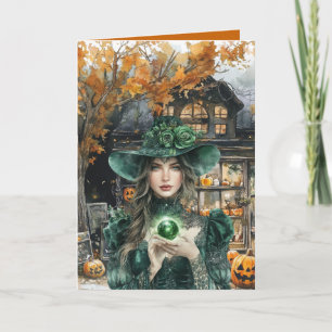 Hexe hat dir einen Zauber angehängt Halloween-Kart Karte