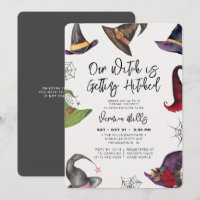 Hexe Hitched Gray Halloween Brautparty