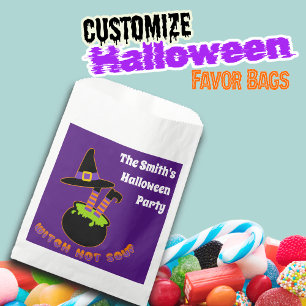 Hexe Hot Soup Witziges Halloween-Individuelle Name Geschenktütchen