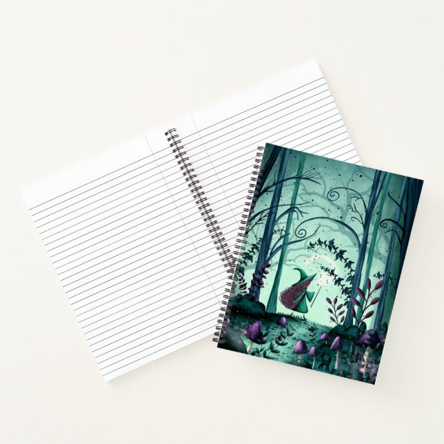 Hexe im Woods Journal Notizbuch (Innenseite)