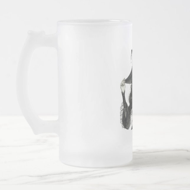 Hexe in der Tasse des Spitzenkostüms (Links)