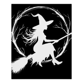 Hexe-in-Flight-Glossy-Poster Poster