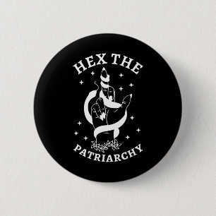 Hexe kämpft gegen das Patriarchat Hex das Patriarc Button