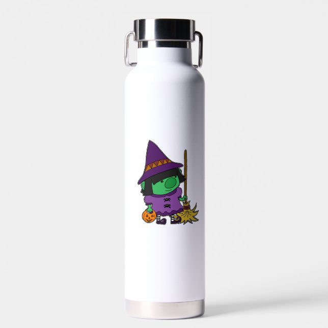 Hexe Kid Gnome Trinkflasche (Vorne)