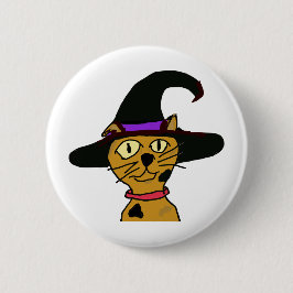 Hexe Kitty Button