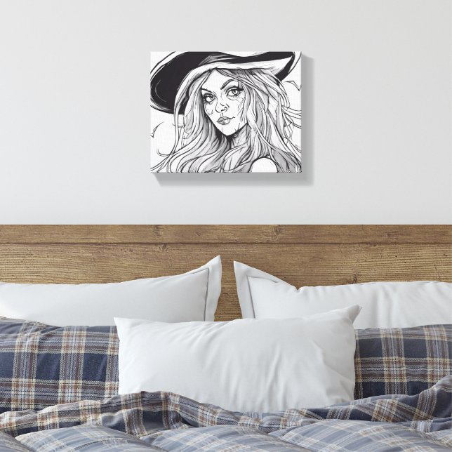 Hexe Leinwanddruck (Insitu (Schlafzimmer))