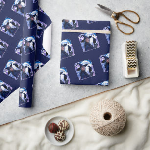 Hexe mit einem Raven - Halloween Fan Fun 1 Geschenkpapier