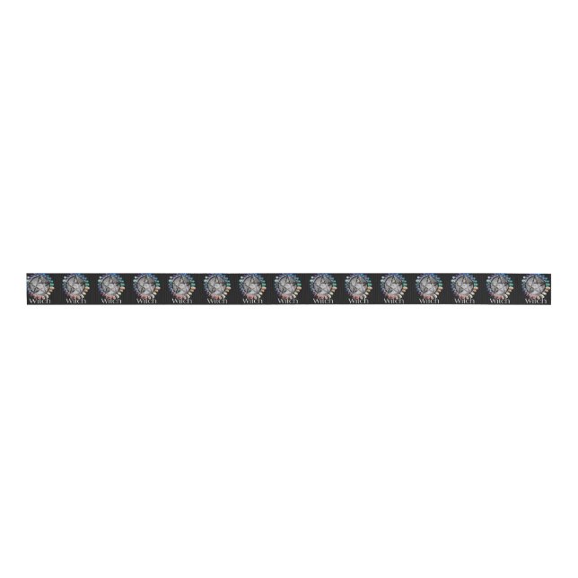 Hexe Moon mit Chakra Stones Ripsband (Vorderseite)