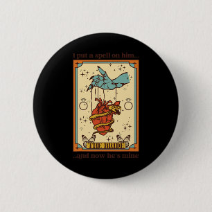 Hexe mystische Witzbräune und Gräuel, die ich eine Button