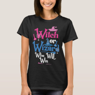 Hexe oder Zauberer, der das Party der Geschlechter T-Shirt
