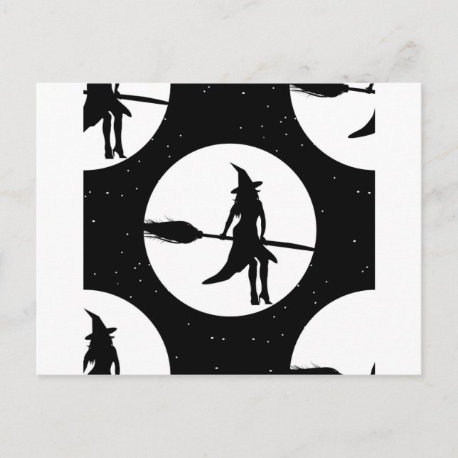 Hexe Postkarte (Vorderseite)