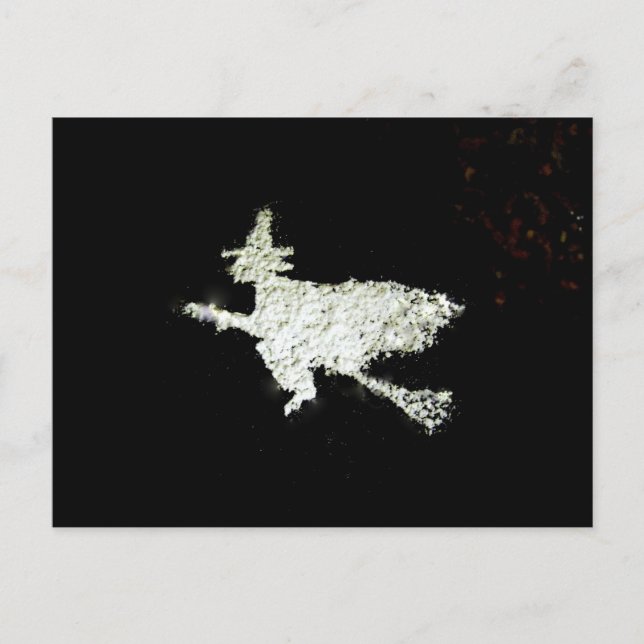 Hexe Postkarte (Vorderseite)