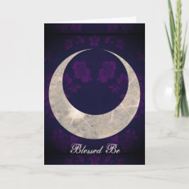 Hexe-Prim gehörnter Mond-Göttin Karte