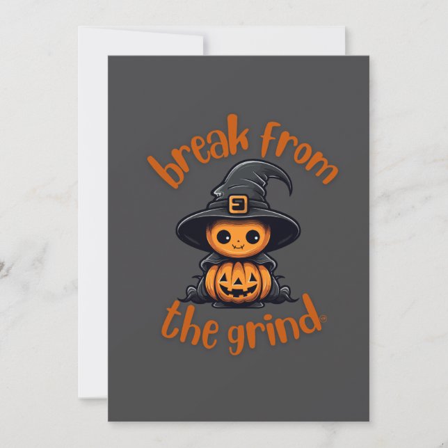 Hexe Pumpkin BFTG Einladung (Vorderseite)