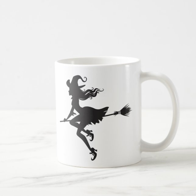 Hexe-Reitbesen Halloween Thunder_Cove Kaffeetasse (Rechts)