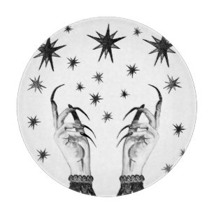 Hexe Sterne: Halloween Night Background Schneidebrett