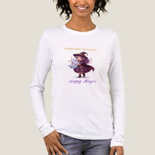 Hexe und Boo Freundinnen Süßer Halloween-Zauber Tri-Blend Shirt