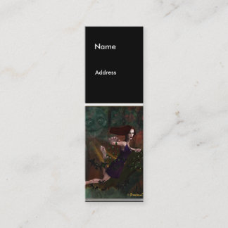 Hexe und der Mond Mini Visitenkarte