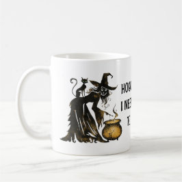 Hexe und Katze Kaffeetasse