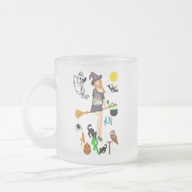 Hexe und Kunst Mattglastasse (Links)