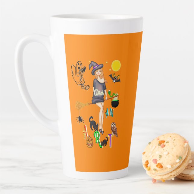 Hexe und Kunst Milchtasse (Beispiel)